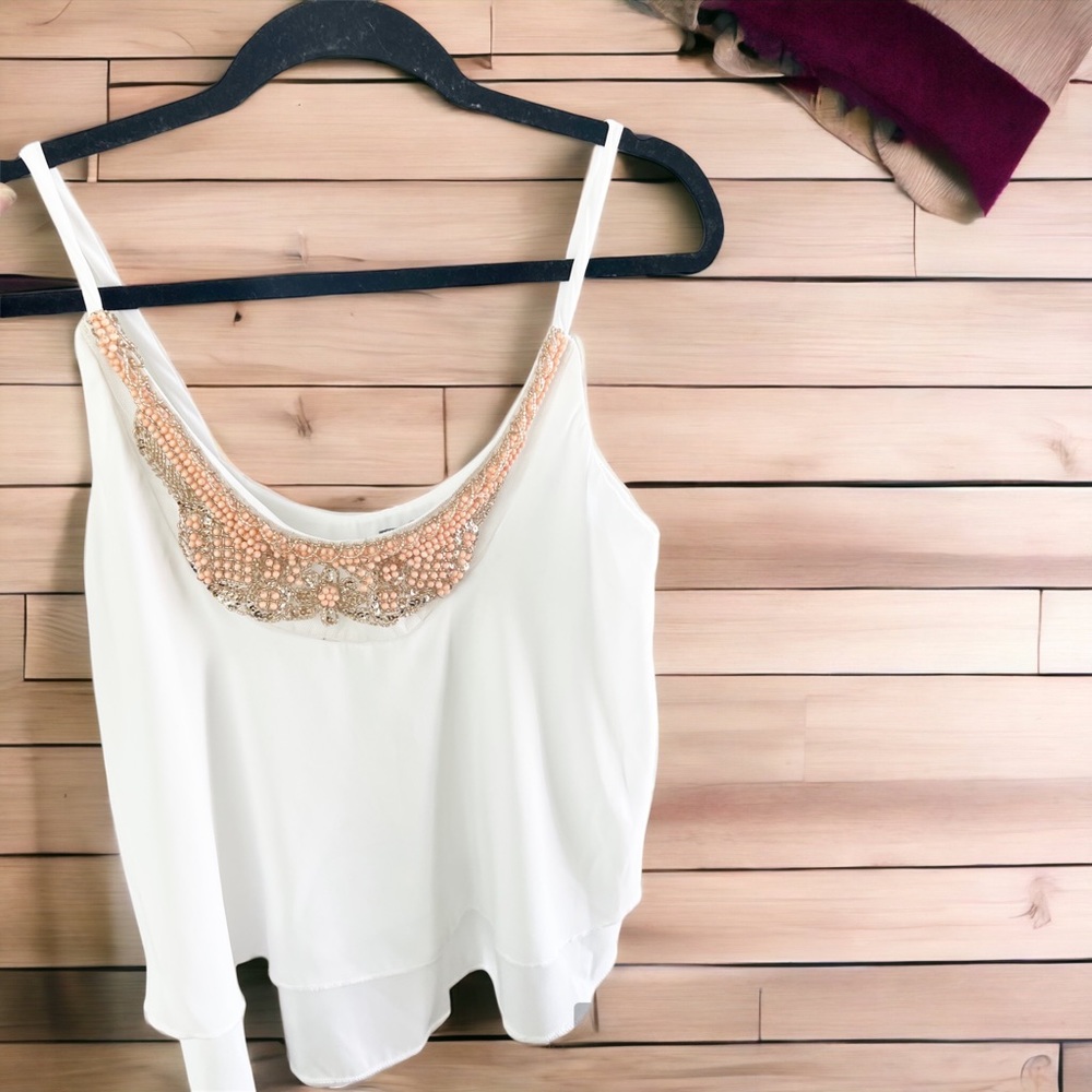 Embellished cami top
